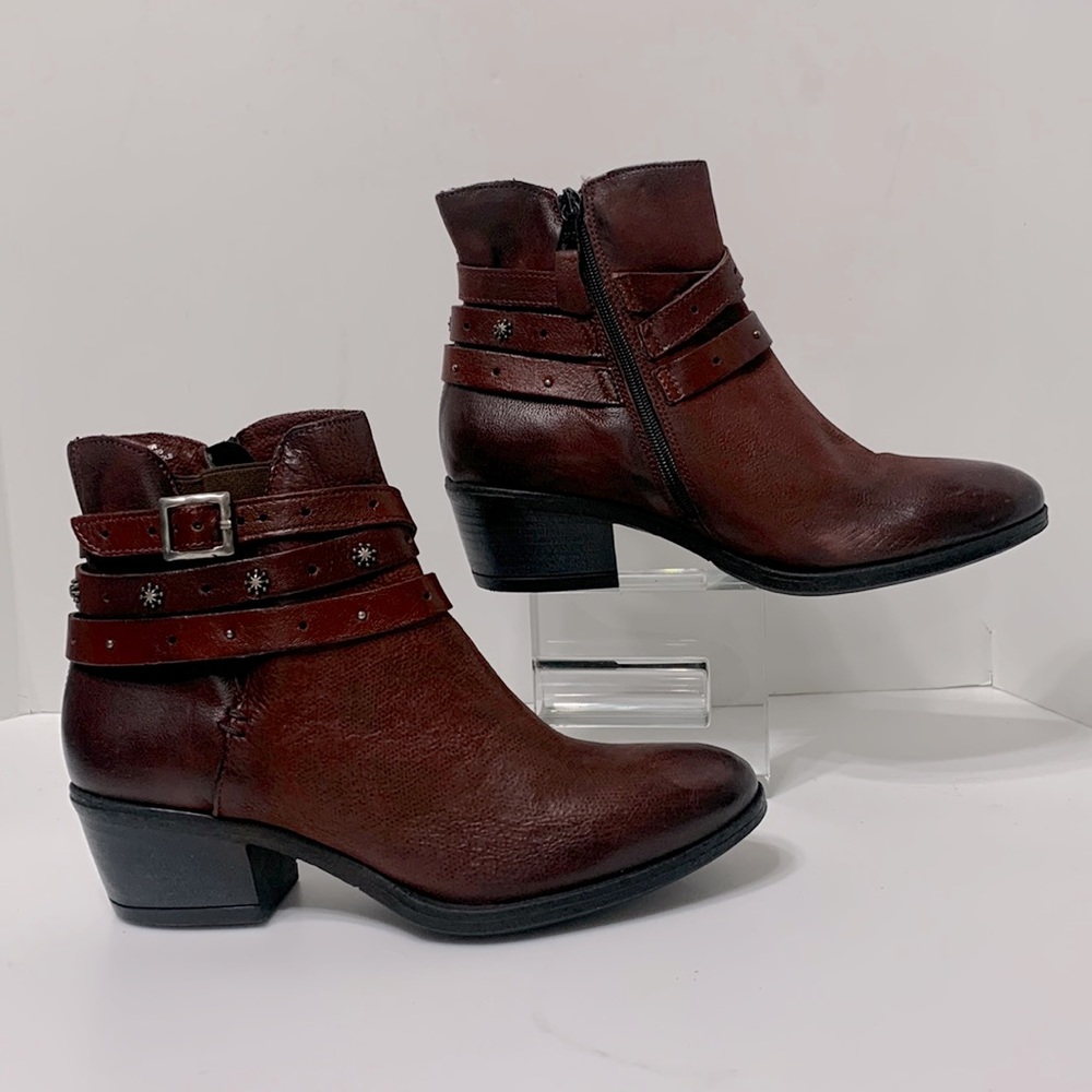 Miz Mooz burgundy wine ankle boot EU41